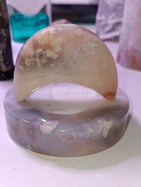 Agate Charger and Moon Polished
